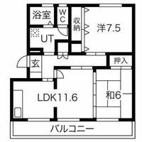 ビュークレスト高良内の間取り