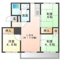 北海道札幌市東区北三十七条東8丁目(マンション)の賃貸物件の間取り