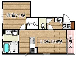 シャーメゾンエタニティー101の間取り