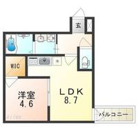 大阪府大阪市平野区背戸口1丁目(アパート)の賃貸物件の間取り