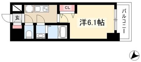 アステリ鶴舞エーナ0403の間取り