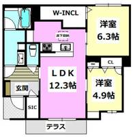 物件の間取り画像