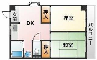 大阪府大阪市東淀川区豊新1丁目(マンション)の賃貸物件の間取り