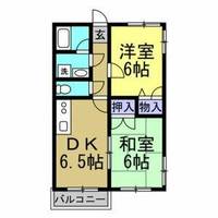 原松ハイツBの間取り