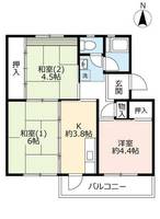 UR平城第一0190301の間取り