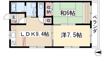 フィエラ山崎川303の間取り