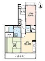 URフレール宝塚御殿山0060201の間取り