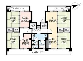 UR岩成台西6060204の間取り