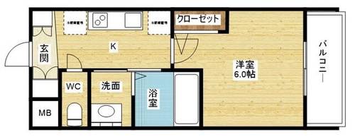 エステムコート新大阪XVフロウの間取り