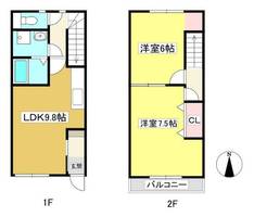 MAISONETTE GRACIA(メゾネット グラシア)B棟101の間取り