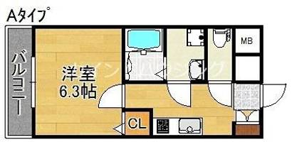 ル・クール住吉大社の間取り