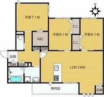 物件の間取り画像