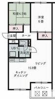 兵庫県公社 芦屋浜高層(若葉)1号棟の間取り