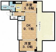 トラストマン堀江の間取り
