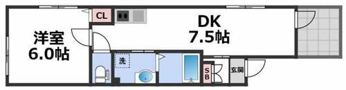 MELDIA長瀬Ⅱの間取り