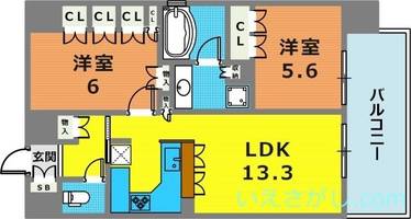 物件の間取り画像