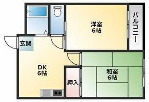 大阪府大阪市平野区長吉川辺1丁目(マンション)の賃貸物件の間取り