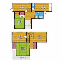 大阪府富田林市川向町(一戸建)の賃貸物件の間取り