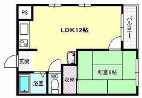 パル恵我之荘の間取り