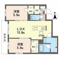 シャーメゾンケーツーの間取り