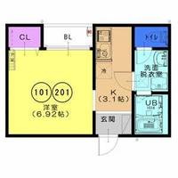F+style大蓮南2号館の間取り