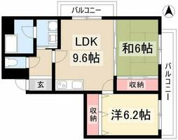 ブラザービル八幡の間取り