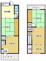 大阪府富田林市本町(一戸建)の賃貸物件の間取り