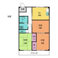 コーポ北割の間取り