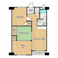 大阪府堺市東区野尻町(マンション)の賃貸物件の間取り