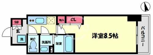 ララプレイスOSAKA DOME CITYフトゥーロの間取り