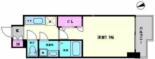 S-RESIDENCE大阪九条Northの間取り