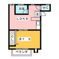 ジョーヌ駈上の間取り