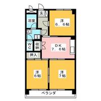 清城コーポラスの間取り