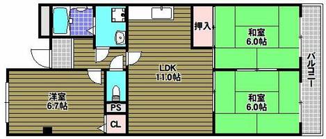 物件の間取り画像