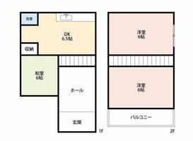 大阪府堺市西区浜寺諏訪森町西4丁(一戸建)の賃貸物件の間取り