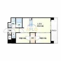 アーバネックス新町Ⅱの間取り