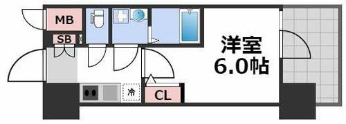 エスリード大阪NAGAHORI GATEの間取り