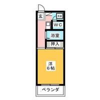 大島マンション廿軒家の間取り