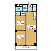 第5グランドハイツ鬼頭の間取り