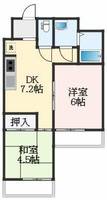 大阪府堺市中区深井清水町(マンション)の賃貸物件の間取り