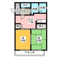 マンションリバエイトの間取り