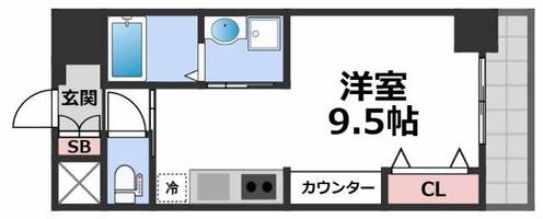 La CASA新深江の間取り