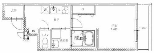 フジパレス鳳中町サウスの間取り