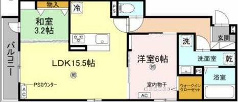 大阪府大阪市城東区永田4丁目(アパート)の賃貸物件の間取り