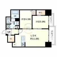 ルフォンプログレ新町の間取り