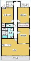 クオリティタウン上野 参番館301の間取り