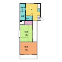 マンションしらかば1Aの間取り