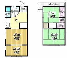 大阪府富田林市楠風台1丁目(一戸建)の賃貸物件の間取り