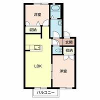 加西市北条町(ディアス北条B)の間取り
