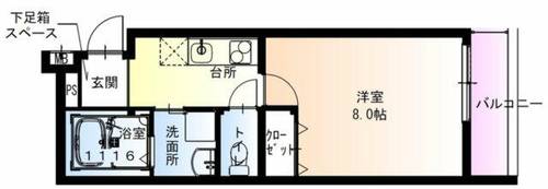 フジパレス俊徳道Ⅲ番館の間取り